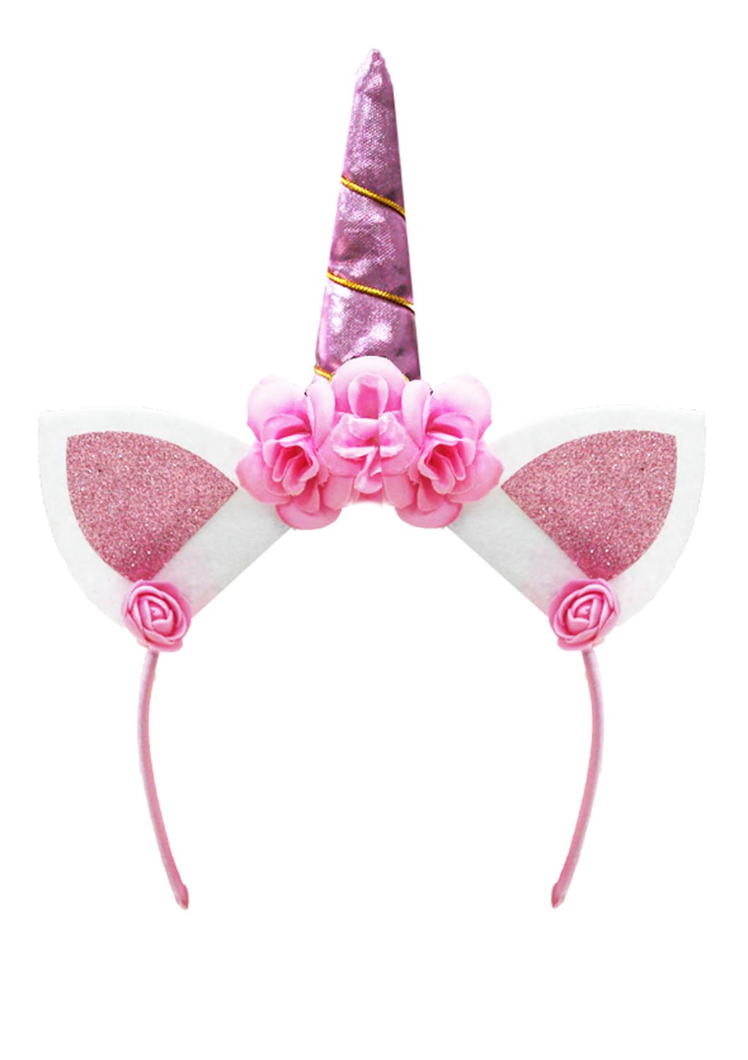 CERCHIETTO FRONTINO UNICORNO ROSA